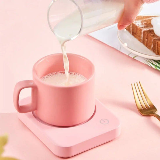 Electric Desk Coffee Mug Warmer with Auto Shut-Off – Perfect for Milk, Tea & More!