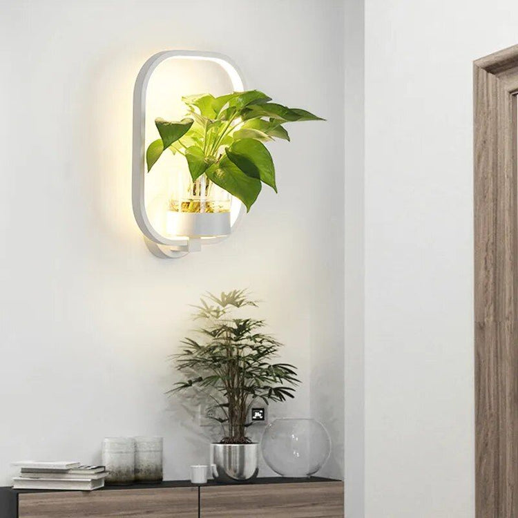 Minimalist Nordic LED Plant Wall Lamp